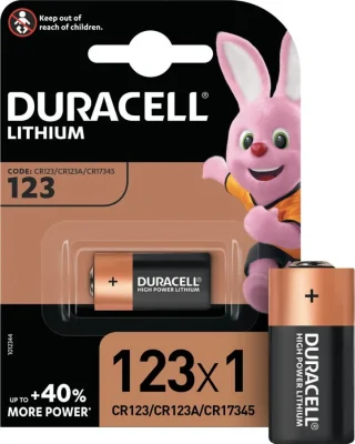 Батарейка CR123 Duracell Lithium