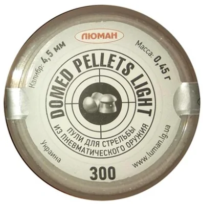 Пуля пневматическая Люман Domed Light 0,45г. к.4,5мм (300 шт.)