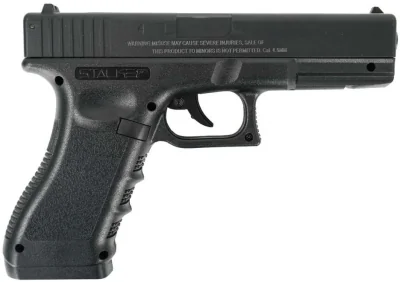 Pnevmaticheskij pistolet Stalker S17 (Glock17) k.4,5mm, plastik, chernyj